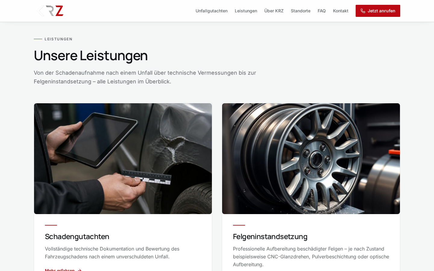 Krz Leistungsbereich · krz-sachverstand.de